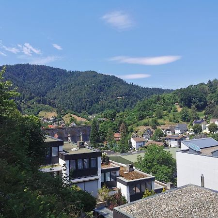 Terrassenwohnung Mit Toller Aussicht & Zentrumsnah Hornberg Exterior foto