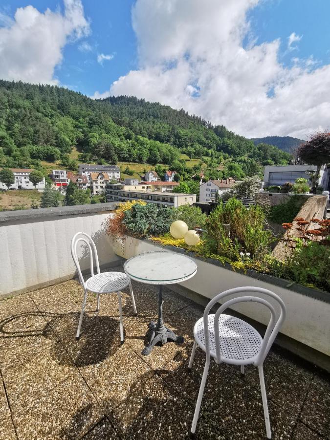Terrassenwohnung Mit Toller Aussicht & Zentrumsnah Hornberg Exterior foto