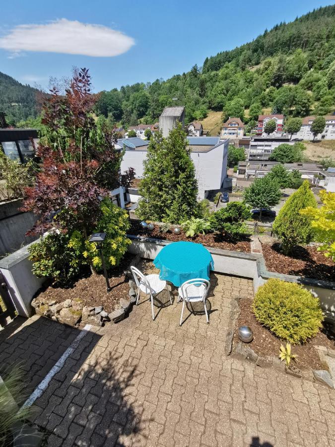 Terrassenwohnung Mit Toller Aussicht & Zentrumsnah Hornberg Exterior foto
